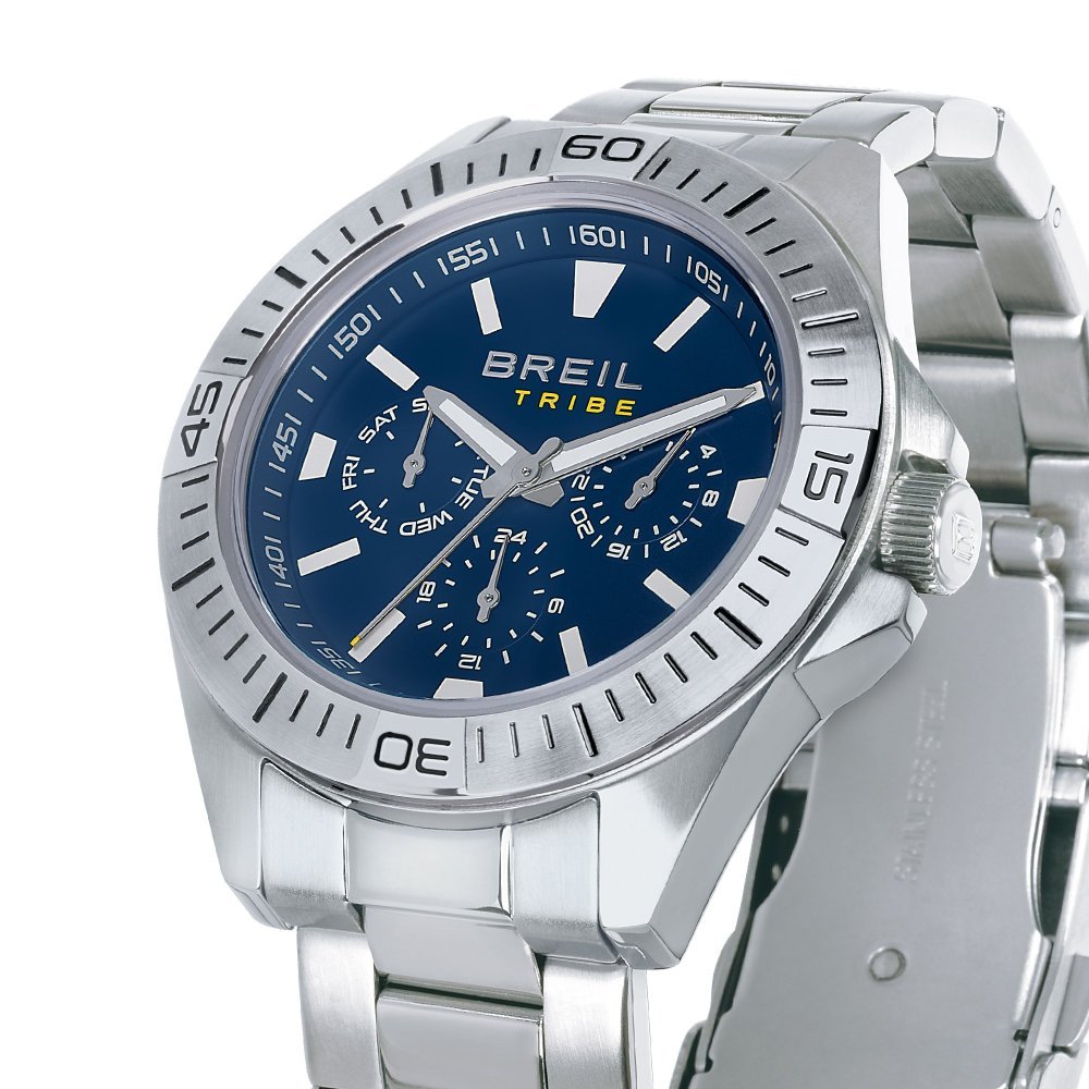 Breil Tribe - Off Beat Multifunzione - Acciaio - Blu