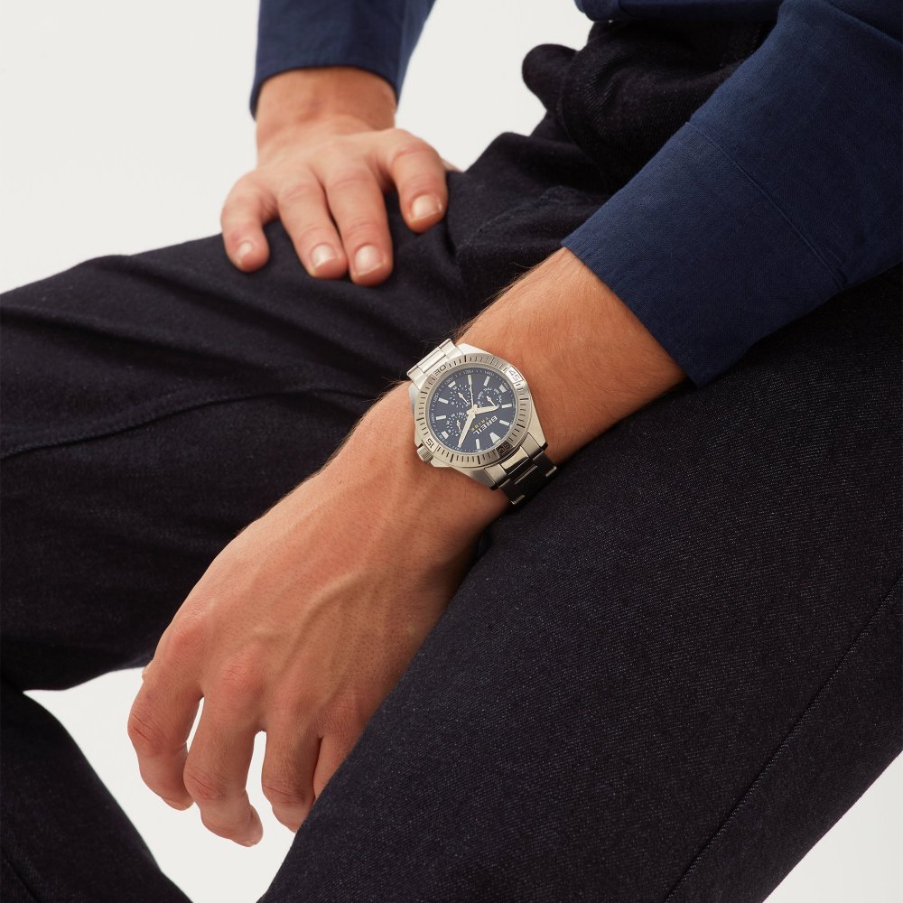 Breil Tribe - Off Beat Multifunzione - Acciaio - Blu