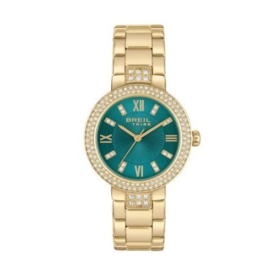 Breil Tribe - Solo Tempo Lady - Acciaio Oro - Verde