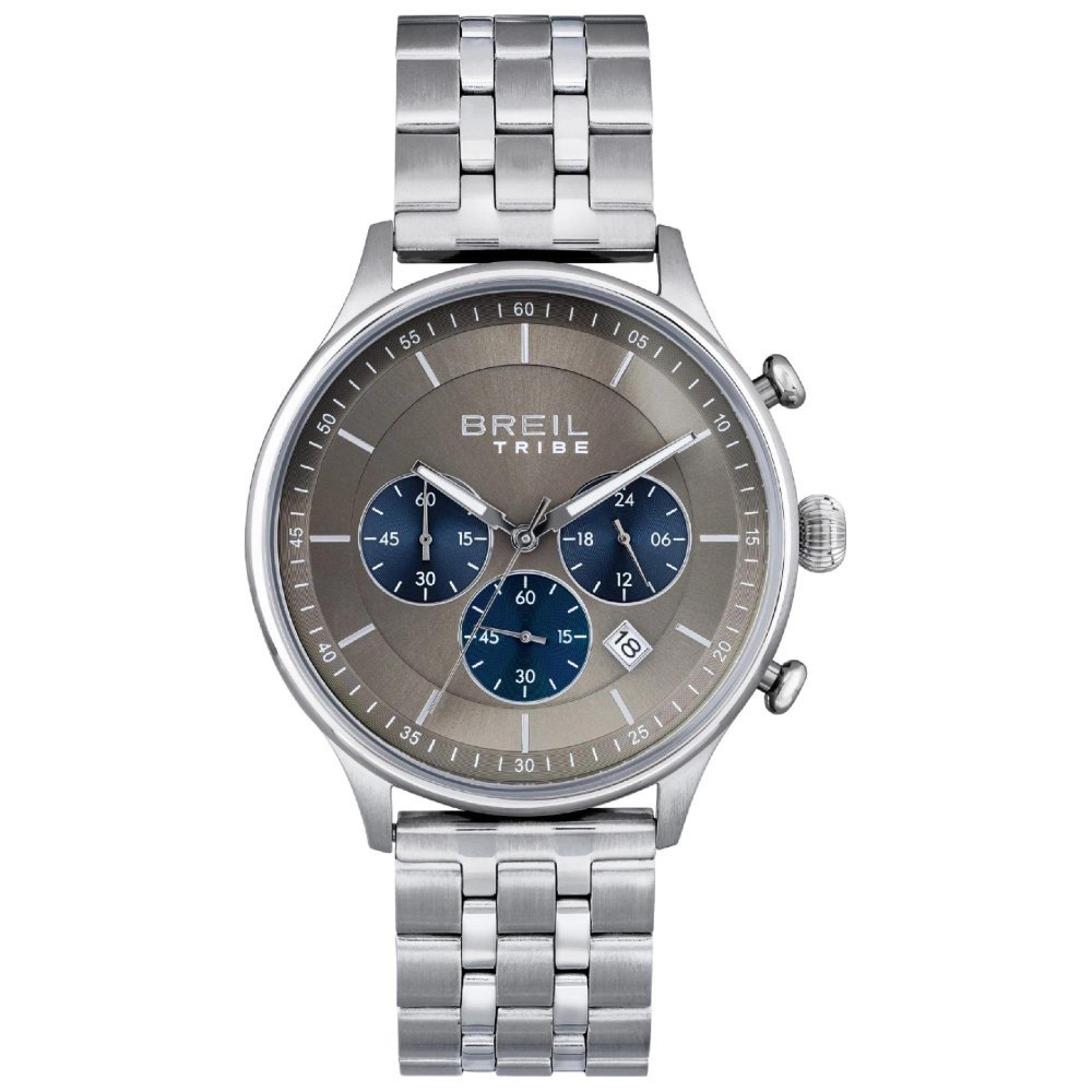 Breil Tribe - Chrono Gent 42Mm - Acciaio - Grigio