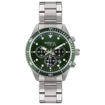 Breil Tribe - Chrono Gent 42 Mm - Acciaio - Verde