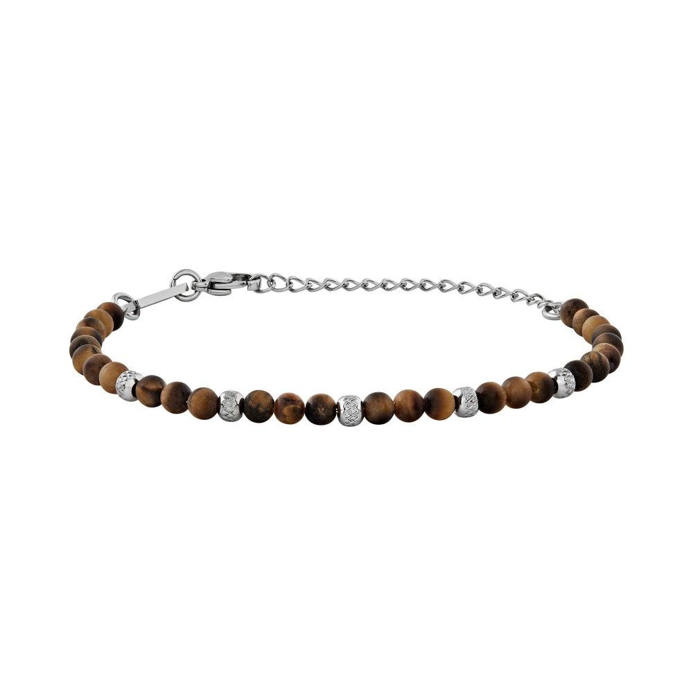 Breil Tribe - Bracciale Wild - Occhio Di Tigre - Acciaio