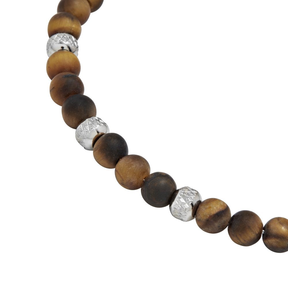 Breil Tribe - Bracciale Wild - Occhio Di Tigre - Acciaio