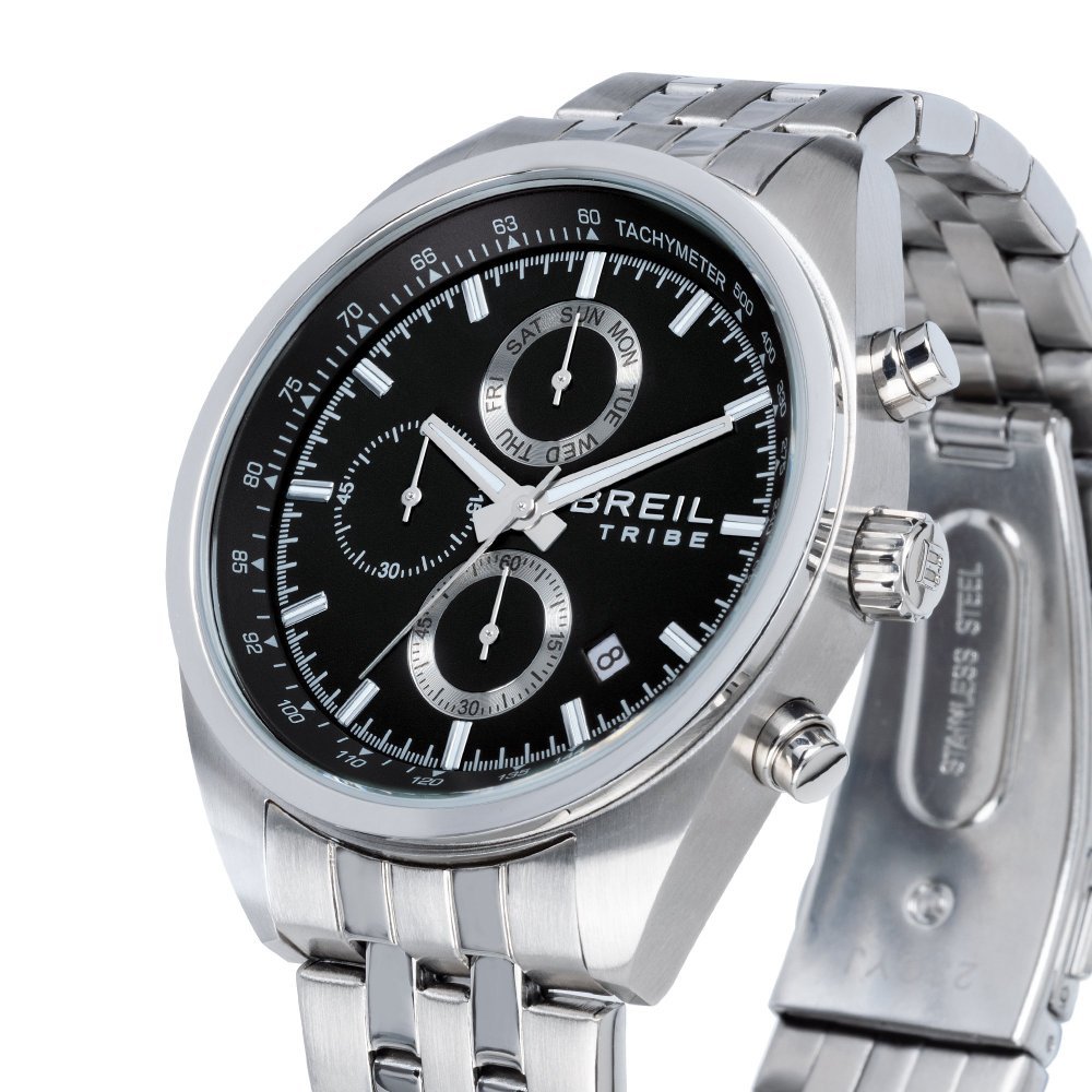 Breil Tribe - Sky Volt Chrono - Acciaio - Nero