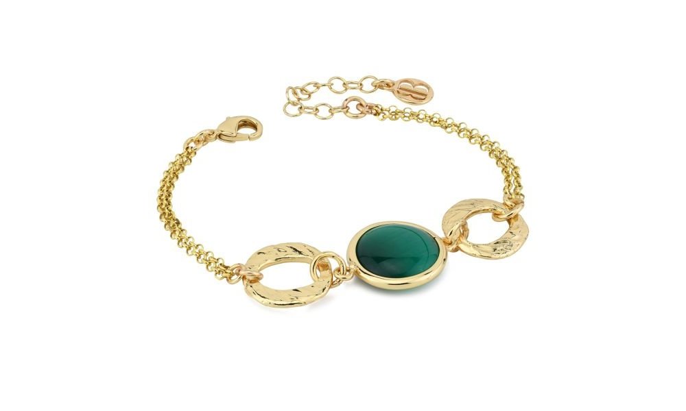 Boccadamo - Bracciale Xb1034De - Oro Giallo - Cristallo Verde