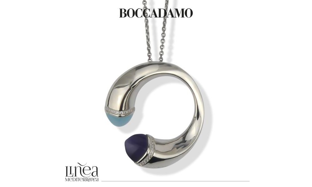 Boccadamo - Collana Lunga - Cristalli Aquamilk - Tanzanite
