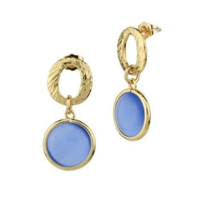 Boccadamo - Orecchini Xor754Db - Cristalli Blu - Oro