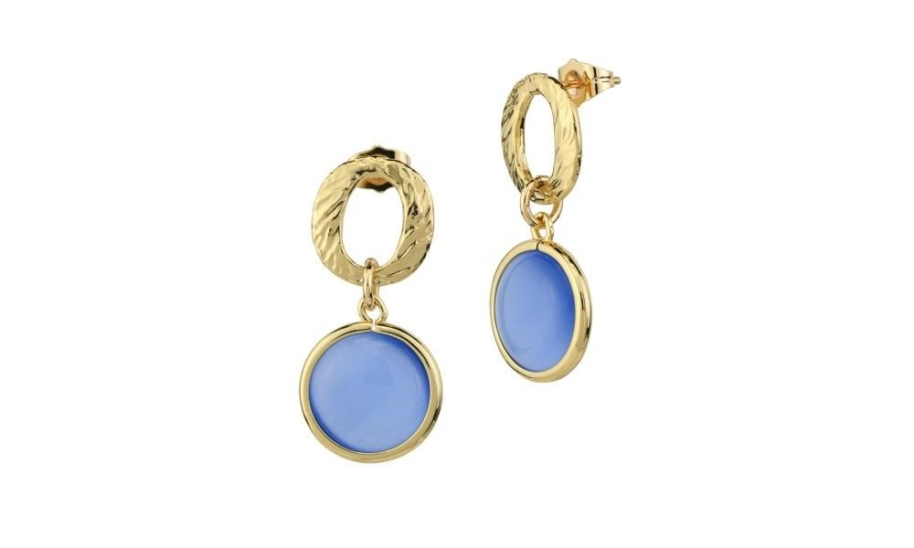 Boccadamo - Orecchini Xor754Db - Cristalli Blu - Oro