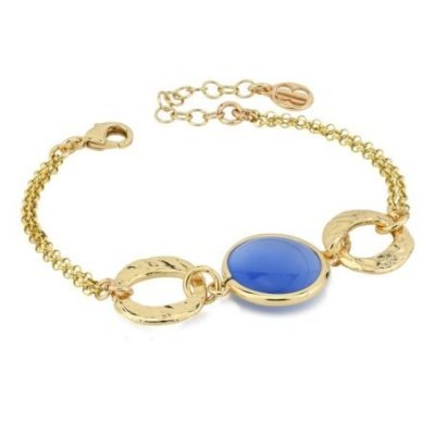 Boccadamo - Bracciale Xb1034Db - Oro Giallo - Cristallo Blu