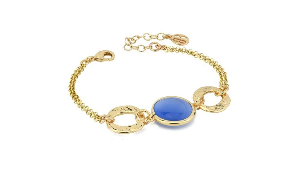 Boccadamo - Bracciale Xb1034Db - Oro Giallo - Cristallo Blu