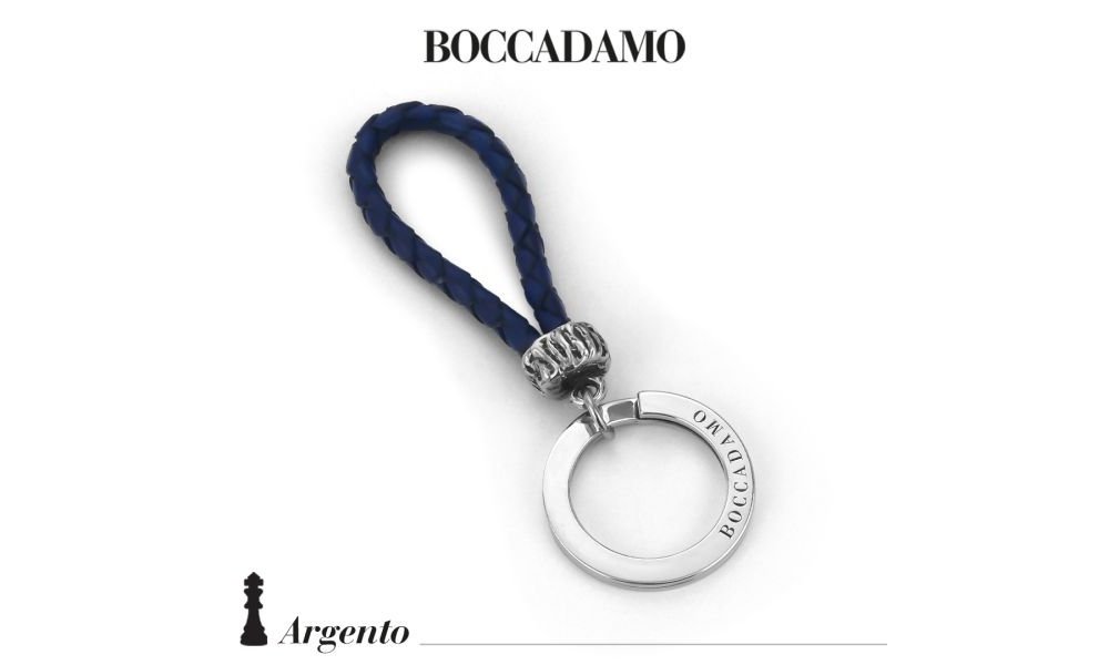 Boccadamo - Portachiavi Scooby Doo - Pelle - Blu