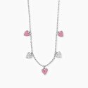 Mabina - Girocollo In Argento 925 - Cuori Pendenti