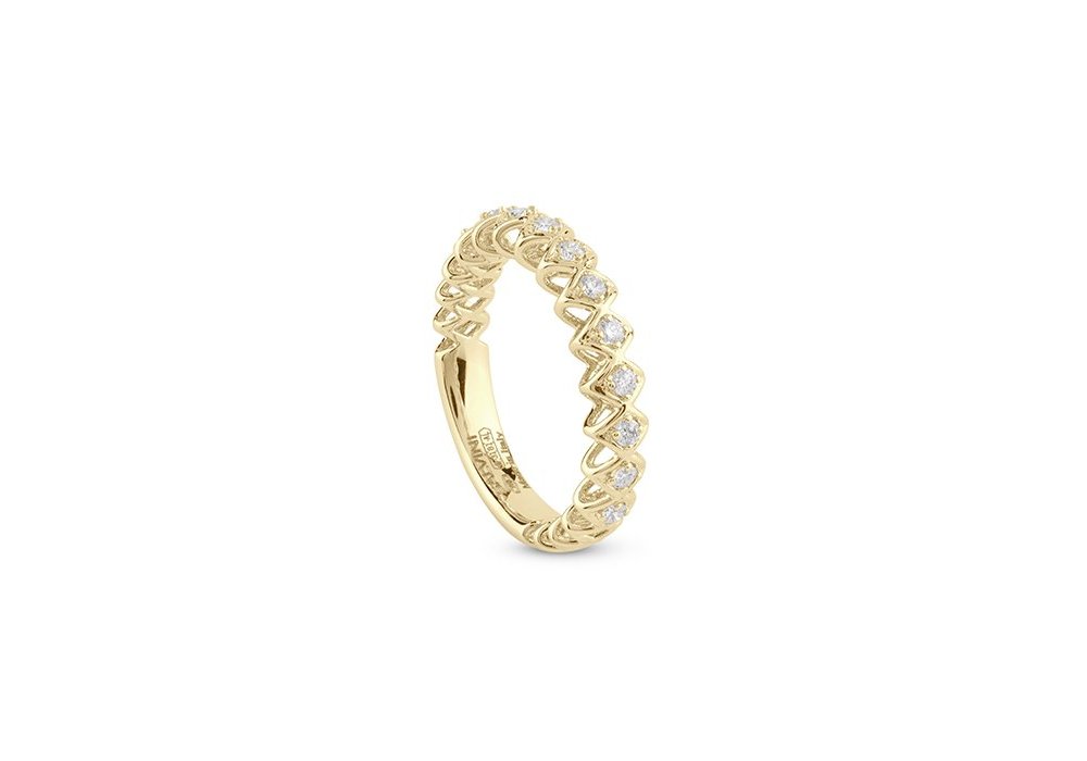 Salvini - Anello Intrecci S - Oro Giallo - Diamante