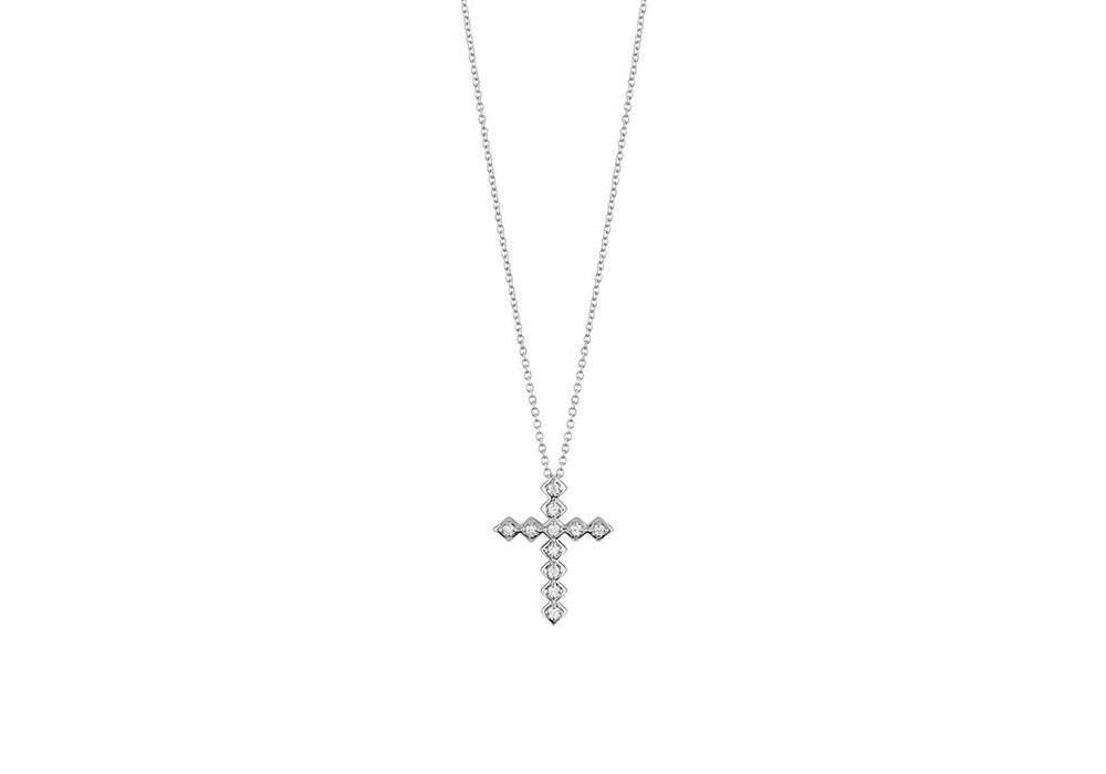 Salvini - Collierino Intrecci S - Oro Bianco - Diamante