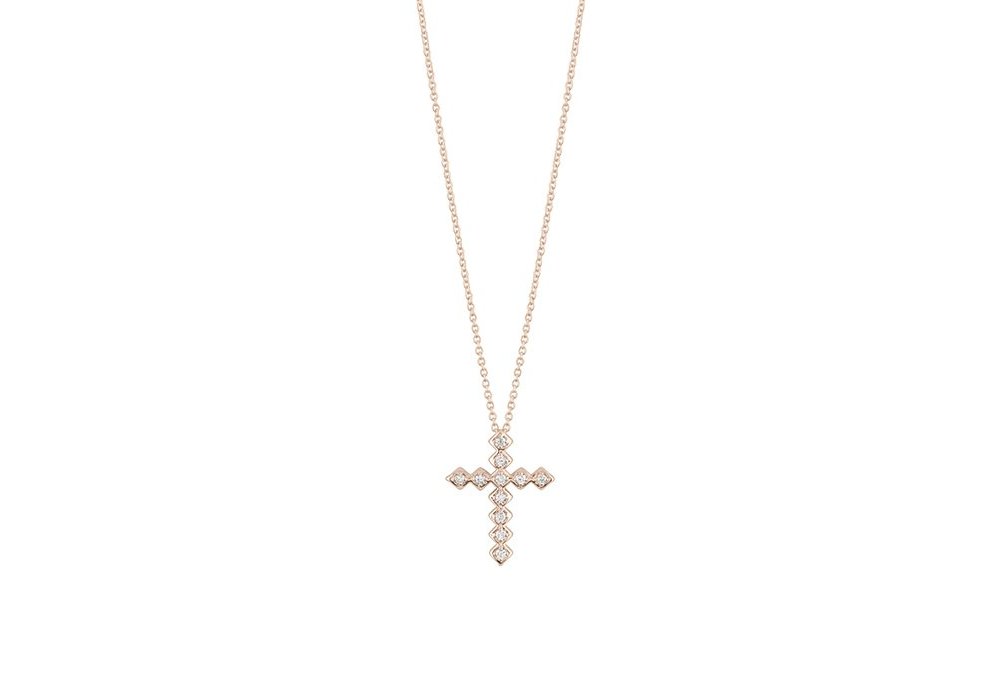 Salvini - Collierino Intrecci S - Oro Rosa - Diamante