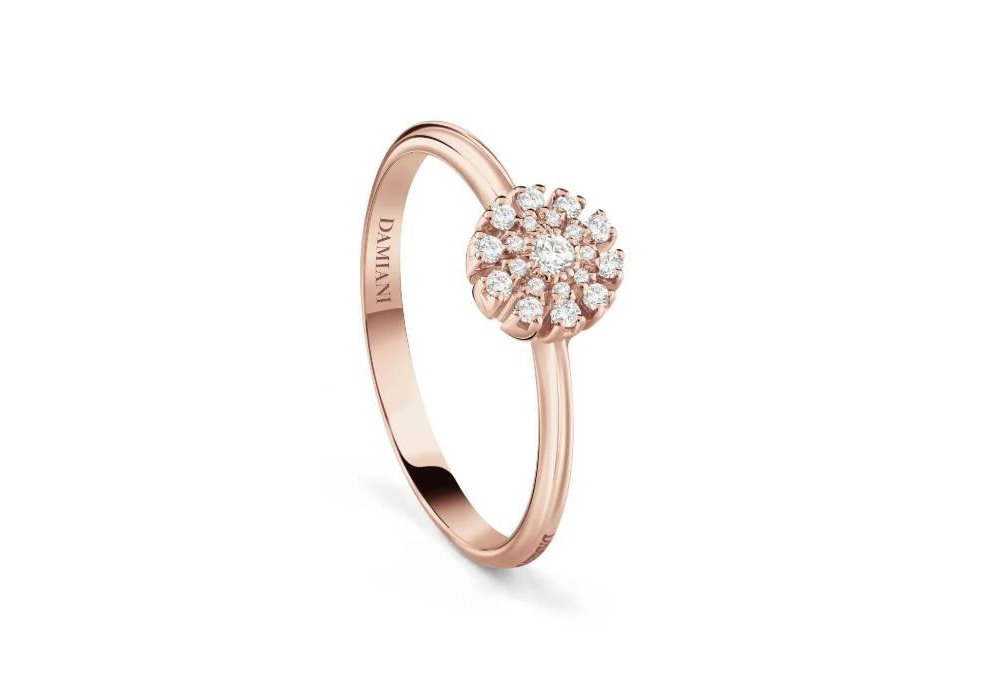 Damiani - Anello Margherita - Oro Rosa - Diamante