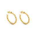 Giovanni Raspini - Orecchini Cerchio - Argento 925 - Oro 18 Kt
