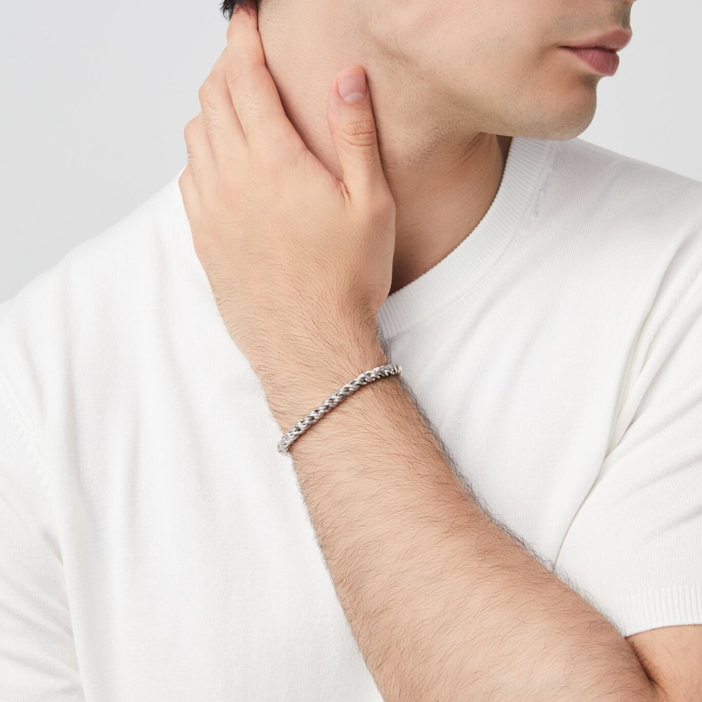 Giovanni Raspini - Bracciale Treccia - Argento 925