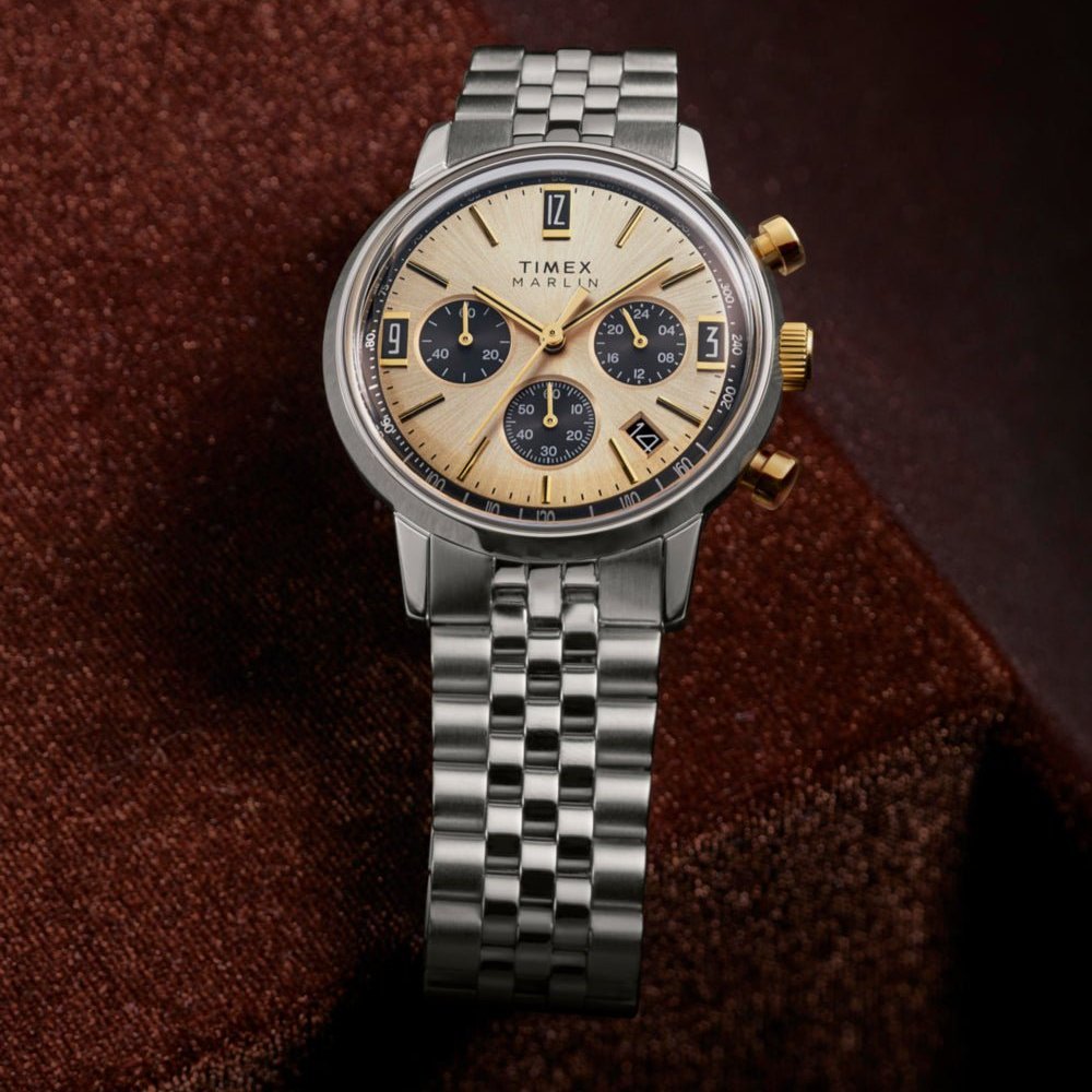 Timex - Orologio Marlin - Cronografo - Acciaio