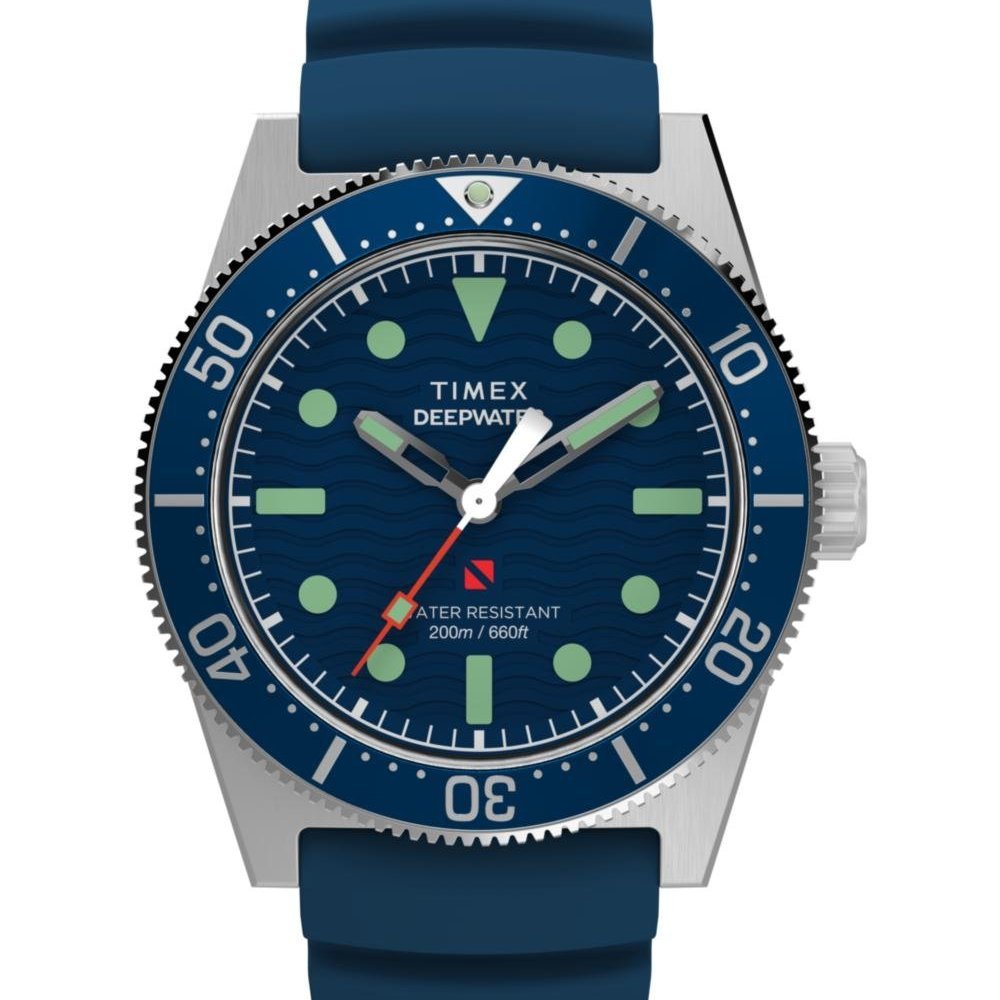 Timex - Orologio Deepwater Reef 200 - 41 Mm - Gomma