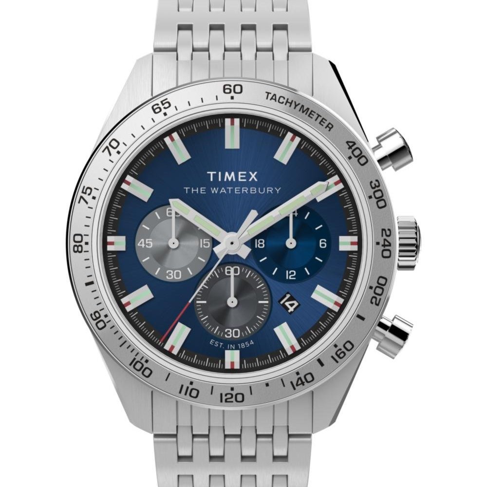 Timex - Orologio Waterbury - Cronografo - Acciaio