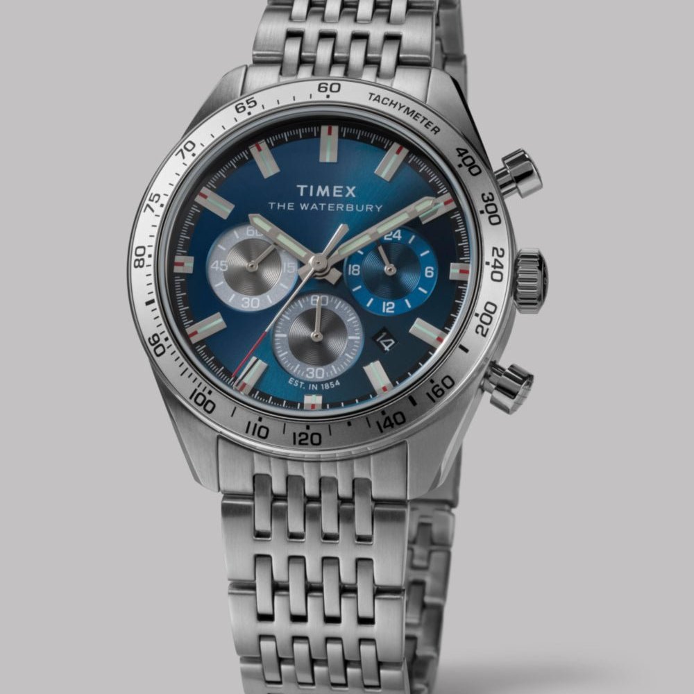 Timex - Orologio Waterbury - Cronografo - Acciaio