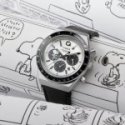 Timex - Orologio Chronograph Q Timex - Snoopy - Pelle