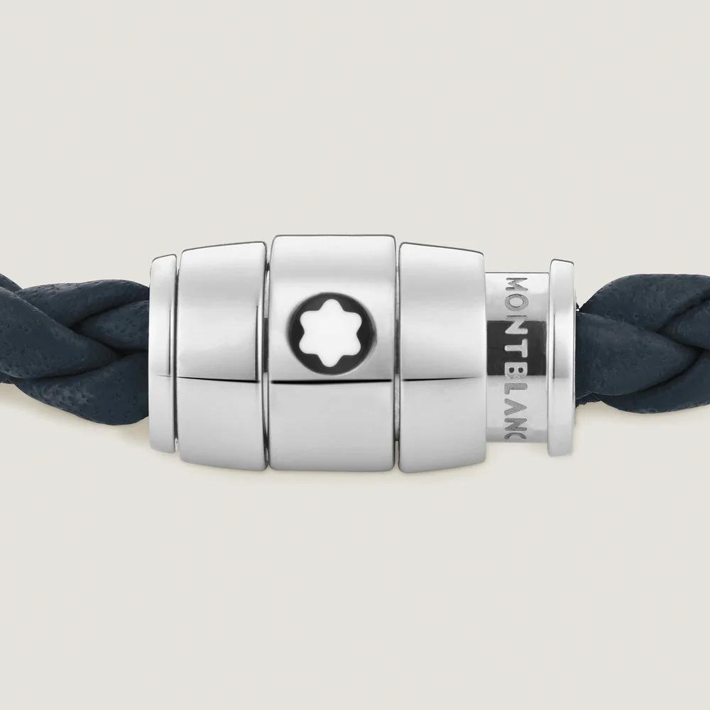 Montblanc - Bracciale Medio - Pelle - Blu Avio