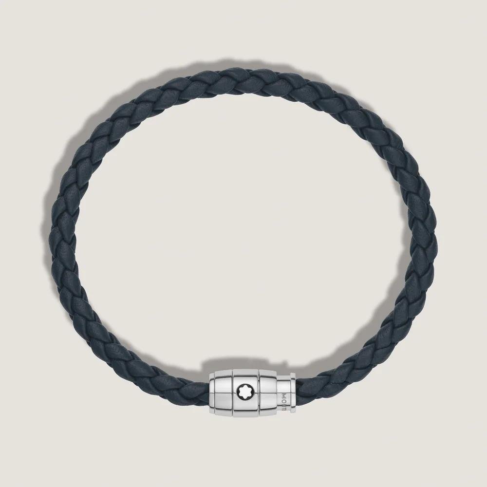 Montblanc - Bracciale Medio - Pelle - Blu Avio