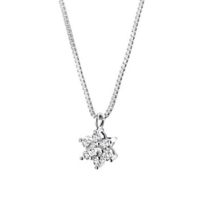 Comete Gioielli - Girocollo Fiore - Oro Rosa - Diamanti