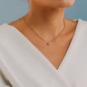 Comete Gioielli - Girocollo Fiore - Oro Rosa - Diamanti