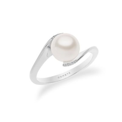 Comete Gioielli - Anello Perle - Oro - Diamanti