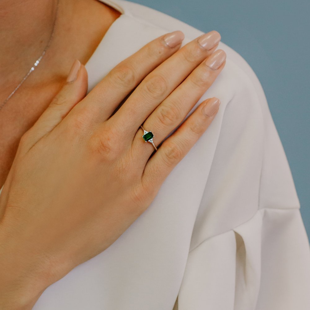 Comete Gioielli - Anello Ottagonale - Oro Diamanti