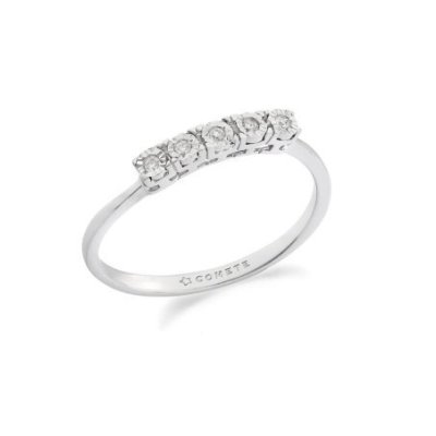 Comete Gioielli - Anello Oro 375‰ - Diamante Bianco
