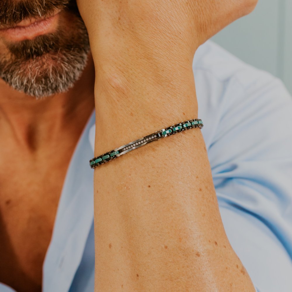 Comete Gioielli - Bracciale In Acciaio - Pvd Nero