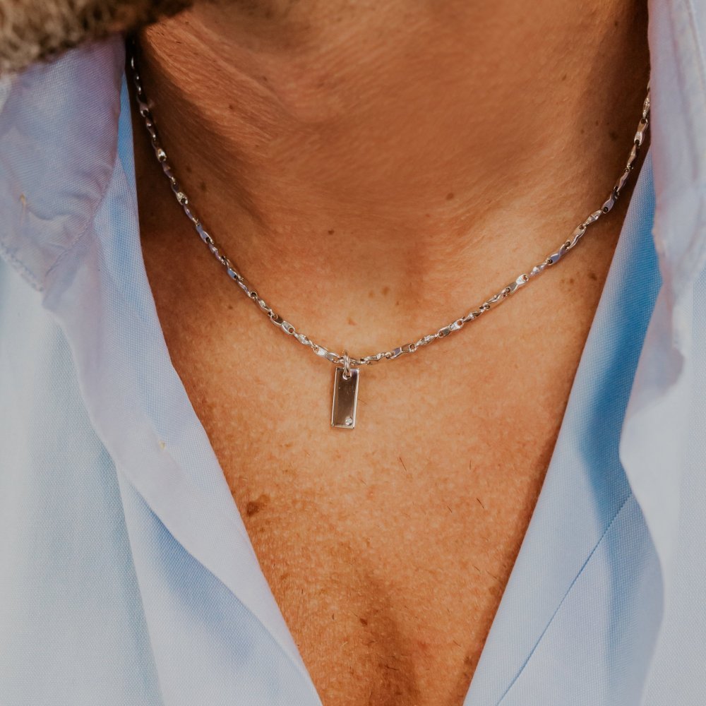 Comete Gioielli - Collana Argento - Diamante - Spinelli