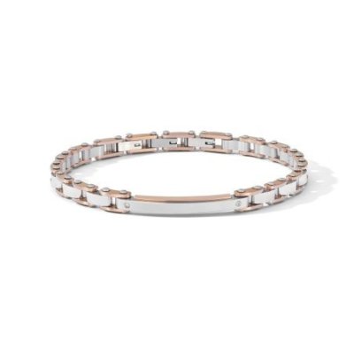 Comete Gioielli - Bracciale Acciaio - Zirconi Bianchi