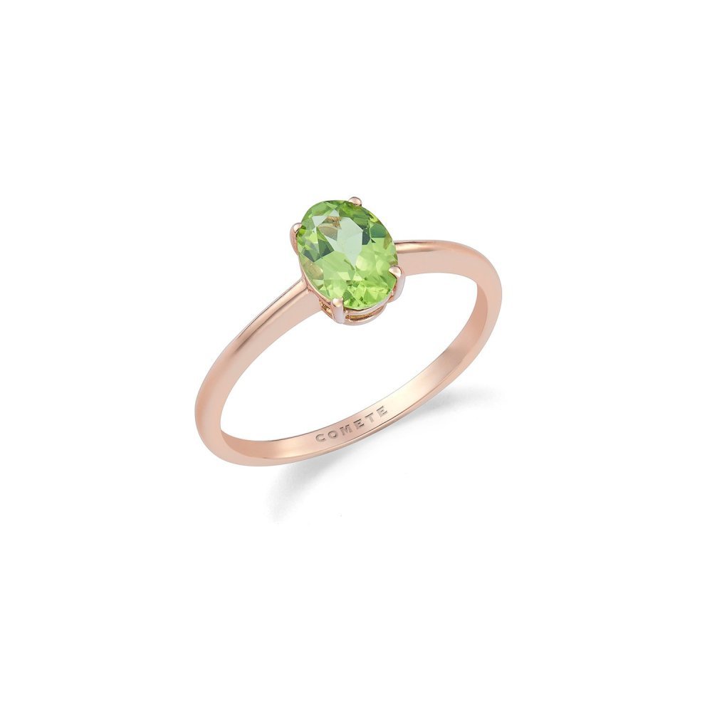 Comete Gioielli - Anello Oro Rosa - Peridot Ovale