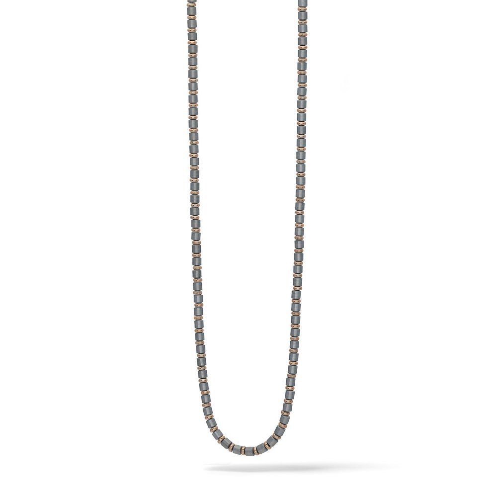 Comete Gioielli - Collana In Acciaio - Pvd Rosè - Ematite