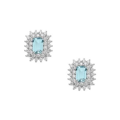 Comete Gioielli - Orecchini Oro - Diamanti - Acquamarina