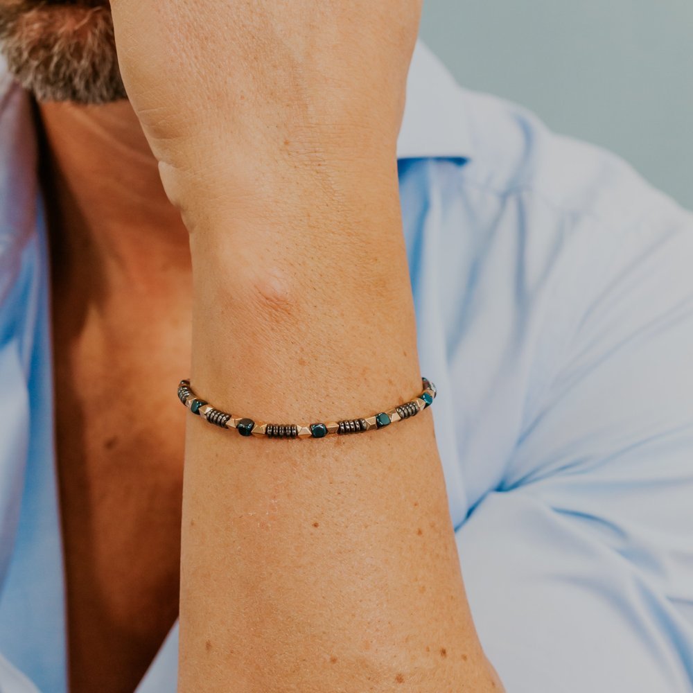 Comete Gioielli - Bracciale Acciaio - Ematite