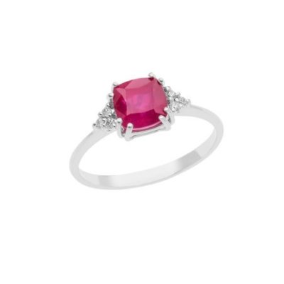 Comete Gioielli - Anello Oro - Diamanti E Rubino