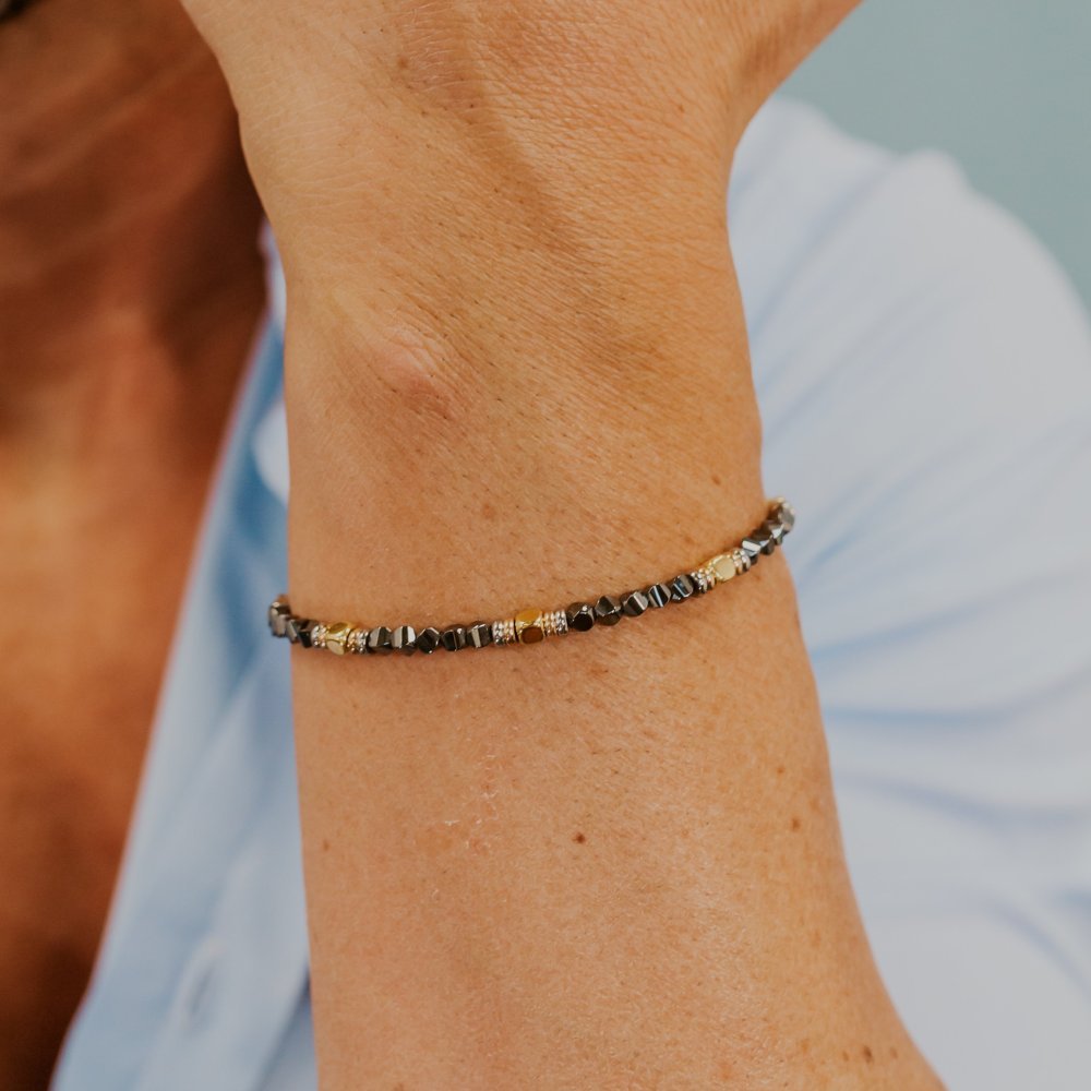 Comete Gioielli - Bracciale Acciaio - Ematite