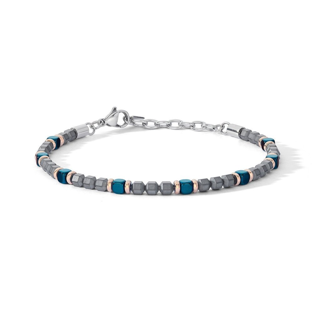 Comete Gioielli - Bracciale Acciaio - Ematite - Pvd Blu