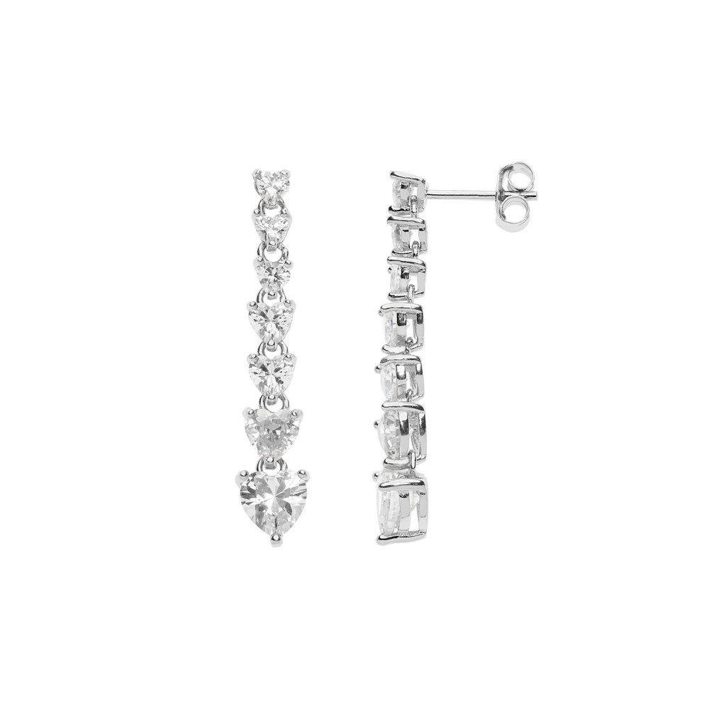 Comete Gioielli - Orecchini Cuori - Argento 925%