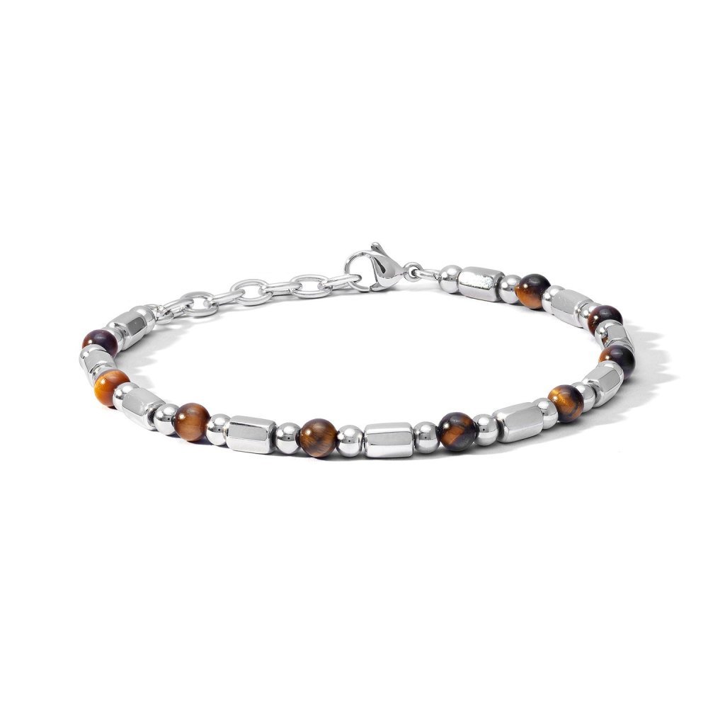 Comete Gioielli - Bracciale Acciaio - Occhio Di Tigre