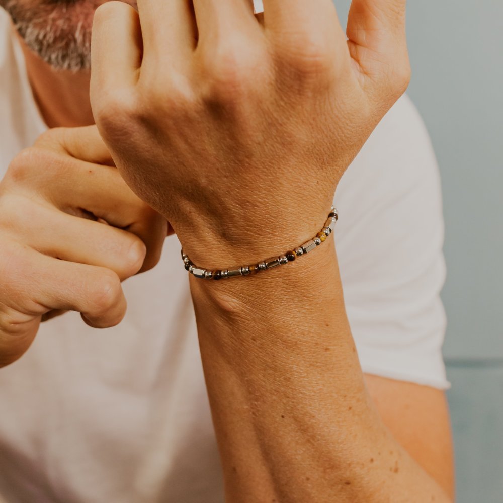 Comete Gioielli - Bracciale Acciaio - Occhio Di Tigre
