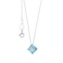 Comete Gioielli - Collana In Oro Bianco - Topazio Azzurro