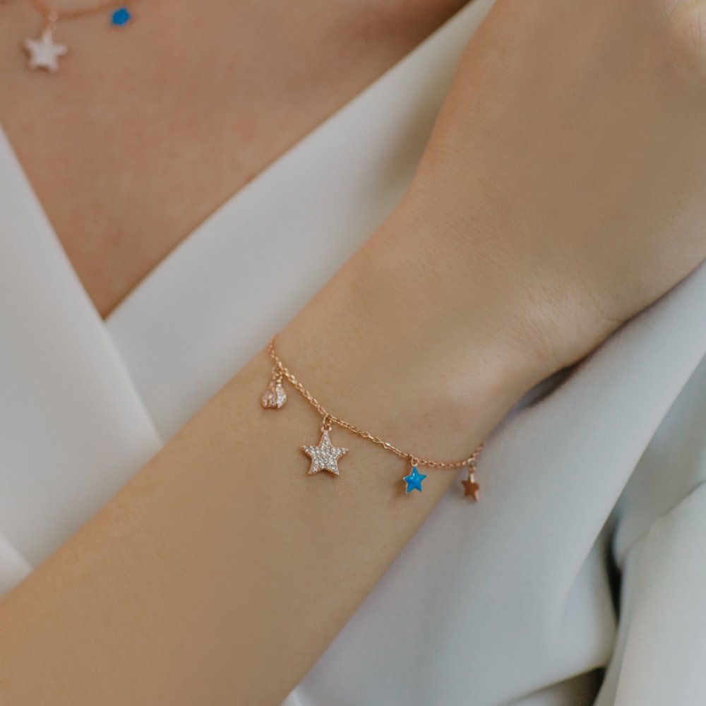 Comete Gioielli - Bracciale Stella - Argento - Zirconi