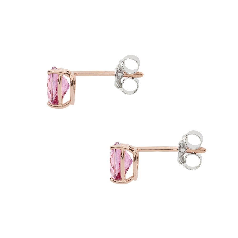 Comete Gioielli - Orecchini Cuore - Oro Rosè - Topazio